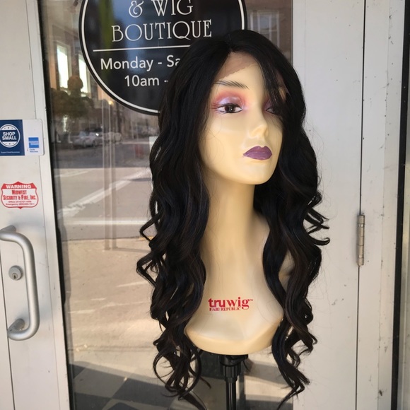 Long Black Wavy Lace Wig 2020 main image 6